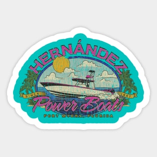 Hernández Power Boats 1987 Sticker